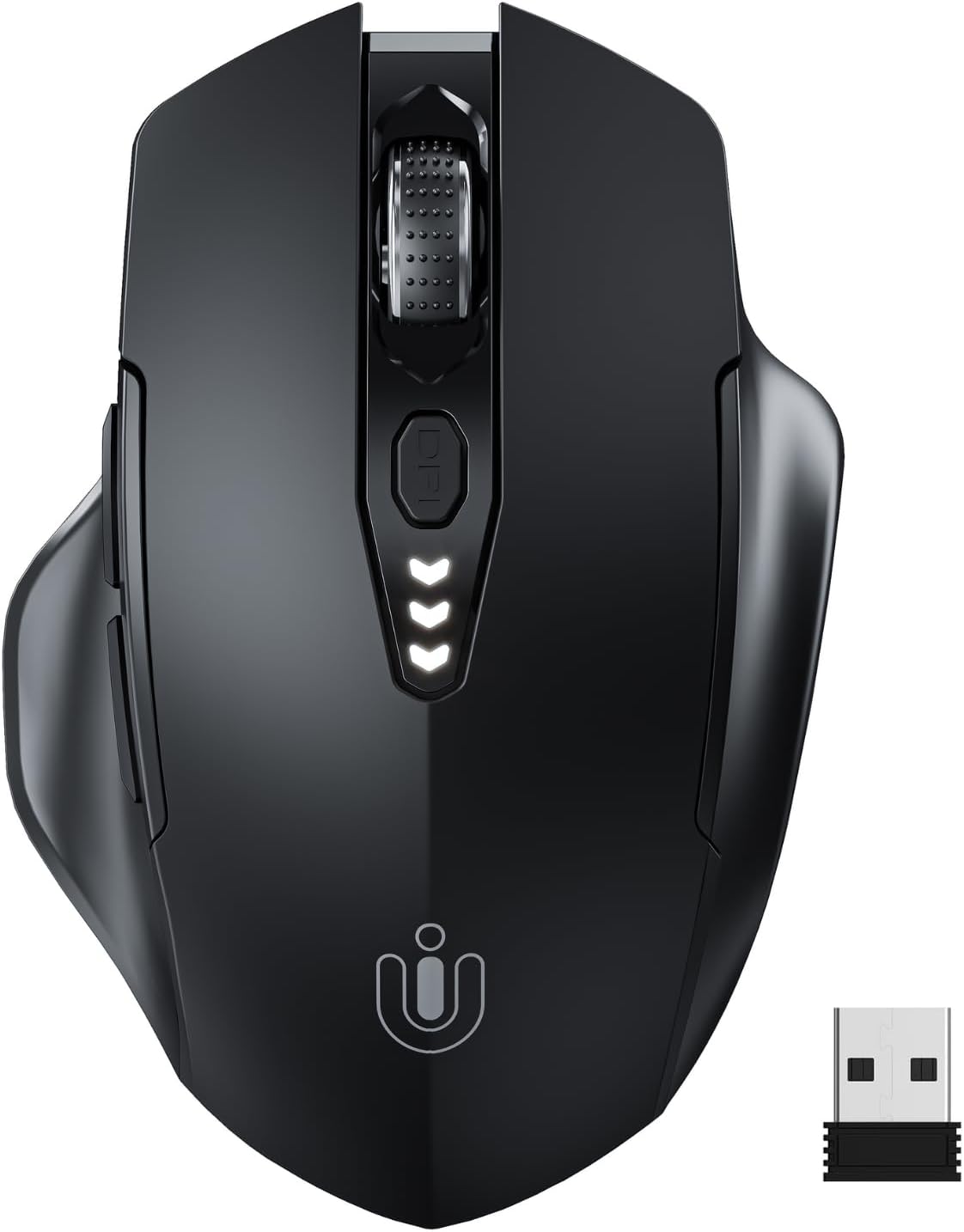 Uineer Rechargeable Wireless Mouse with DPI Control & Battery Display Mobile Arcade Ltd