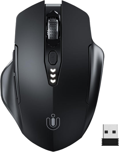 Uineer Rechargeable Wireless Mouse with DPI Control & Battery Display Mobile Arcade Ltd