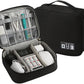 Lightweight Travel Cable & Electronics Organizer Bag, Waterproof Gadget Case, Black Mobile Arcade Ltd