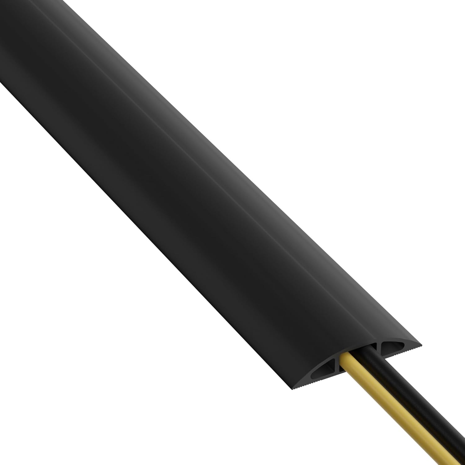 Floor Cable Protector 1.8M Cord Cover Anti Slip Wire Protector Black PVC Mobile Arcade Ltd
