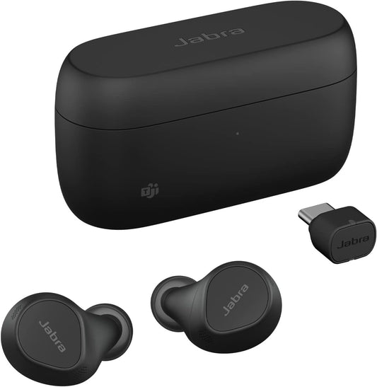 Jabra Evolve2 Buds TWS ANC Bluetooth Earbuds + Wireless Charging Pad - Black Mobile Arcade Ltd