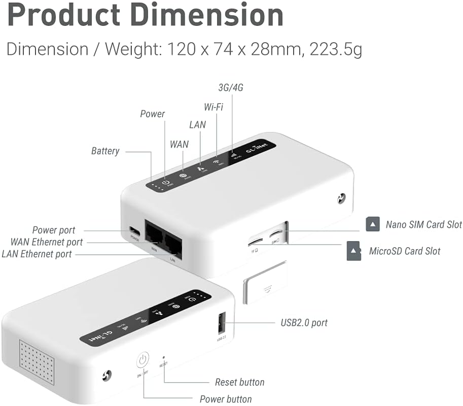 GL.iNet GL-XE300 (Puli) 4G LTE VPN Router – Portable WiFi Hotspot, 5000mAh     Ask ChatGPT Mobile Arcade Ltd