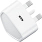 25W USB-C Fast Charger Plug UK for iPhone 15/14/13/12/11, iPad, Samsung PD 3.0. Mobile Arcade Ltd
