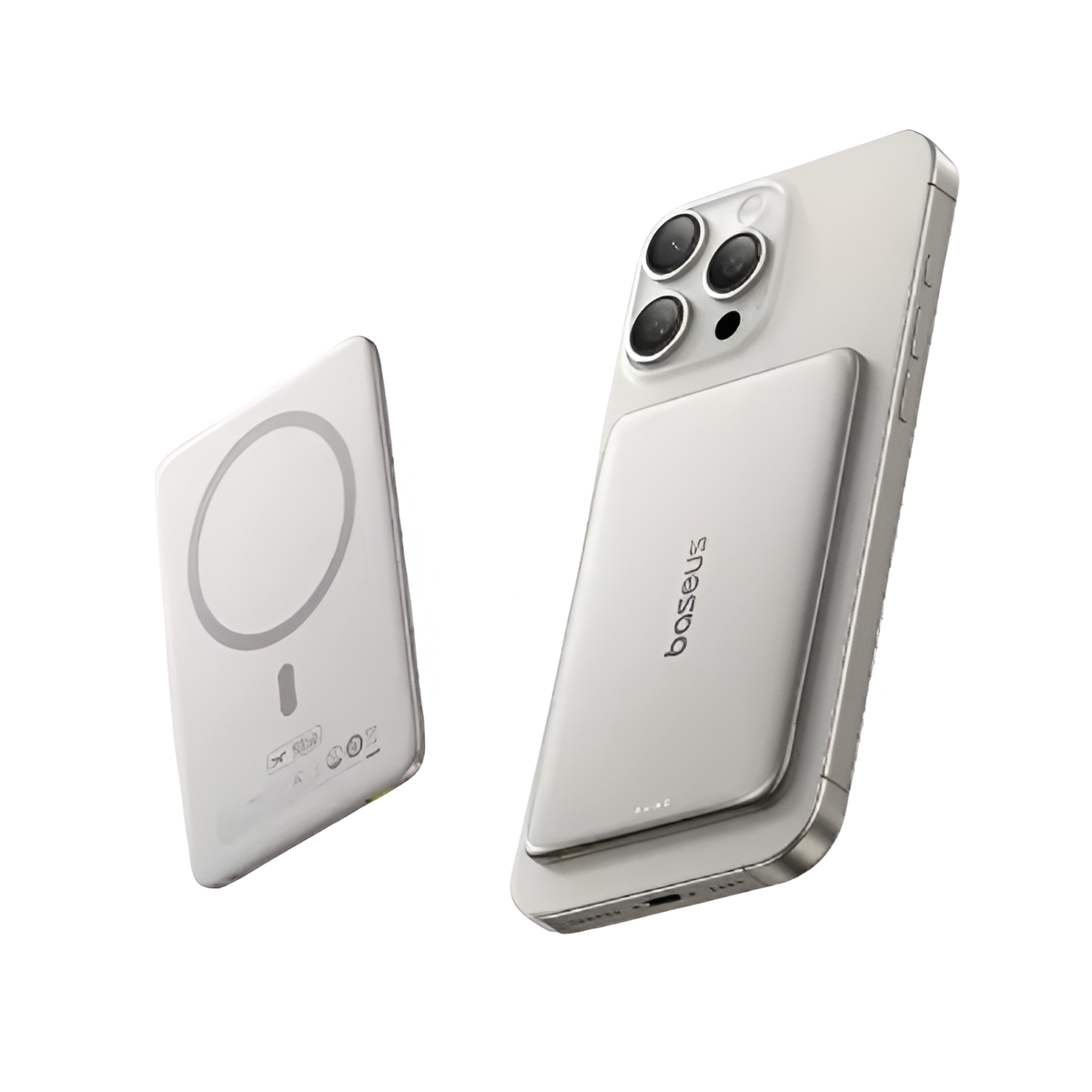 Baseus 5000mAh Magnetic Power Bank 15W Wireless 20W Wired Card-Sized Charger Mobile Arcade Ltd