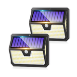 238 LED Outdoor Solar Lights 4 Pack | Motion Sensor Wall Lights IP65 Waterproof