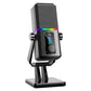Computer Gaming Mic with LED Light | Desktop Microphone for Streaming & Podcast