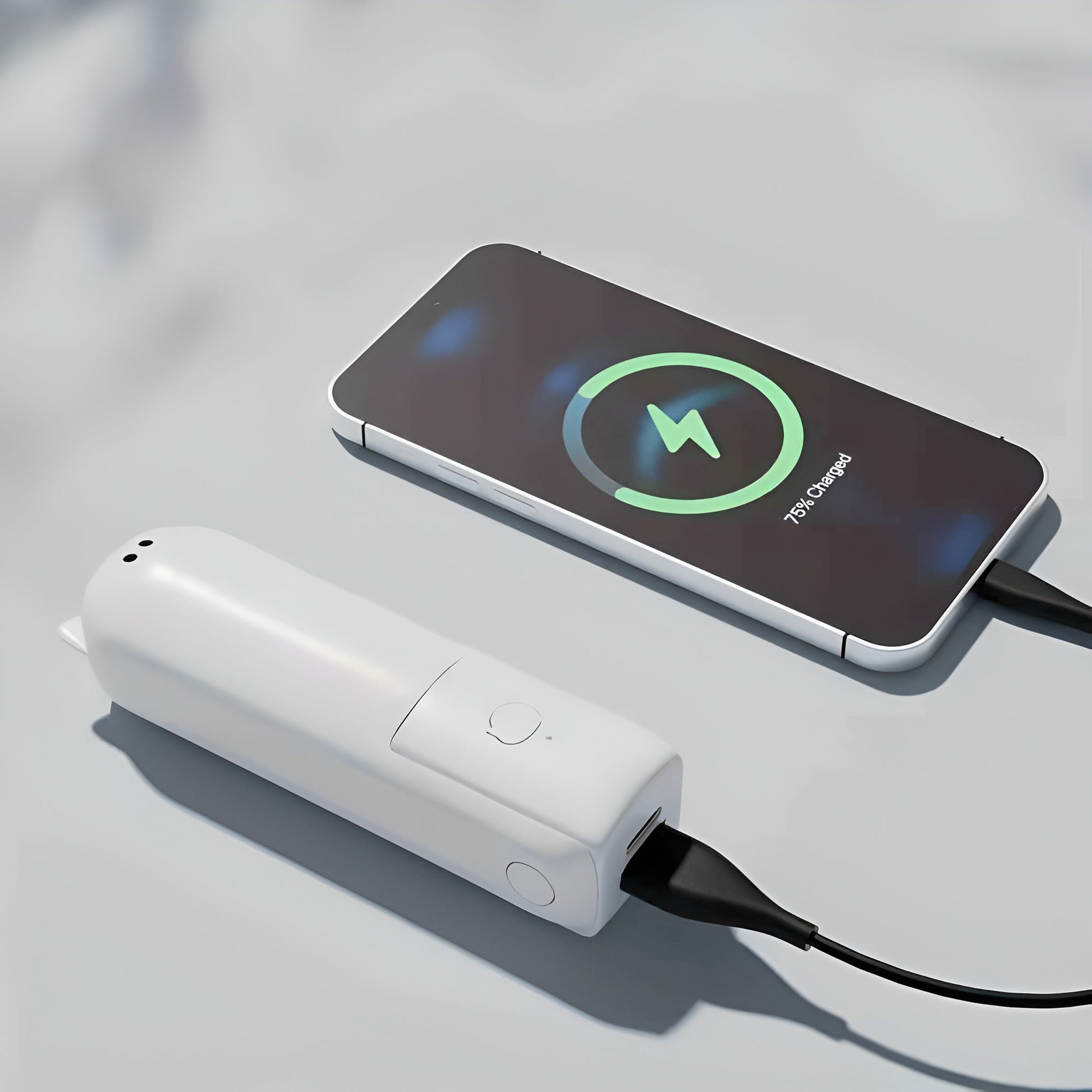 Mini Handheld USB Fan – Folding Rechargeable Pocket Fan with Power Bank Mobile Arcade Ltd