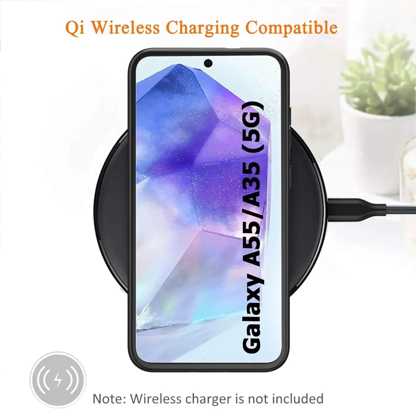 Power Case for Samsung Galaxy A35/A55 | Portable Smart Wireless Charging Cover | 10000mAh MagSafe Battery Pack Power Bank Mobile Arcade Ltd