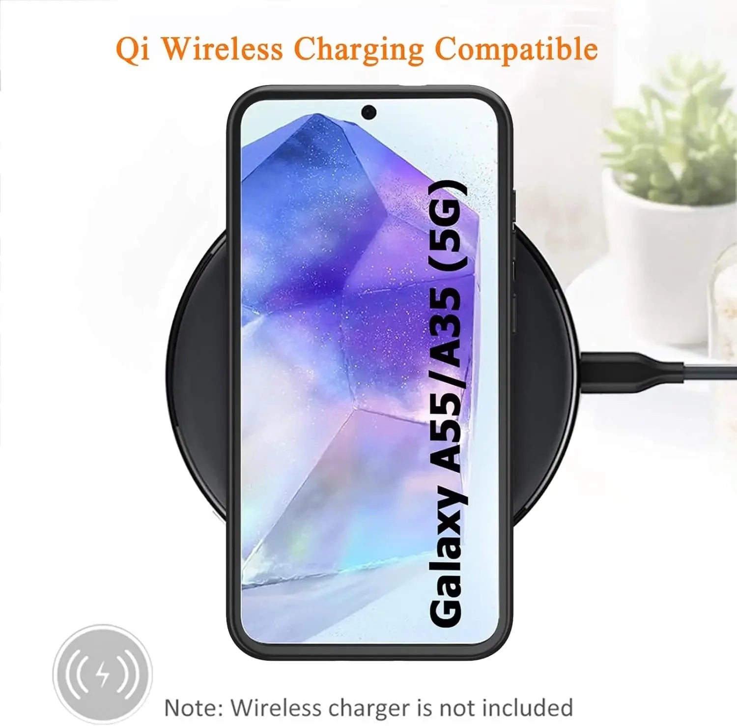 Power Case for Samsung Galaxy A35/A55 | Portable Smart Wireless Charging Cover | 10000mAh MagSafe Battery Pack Power Bank Mobile Arcade Ltd