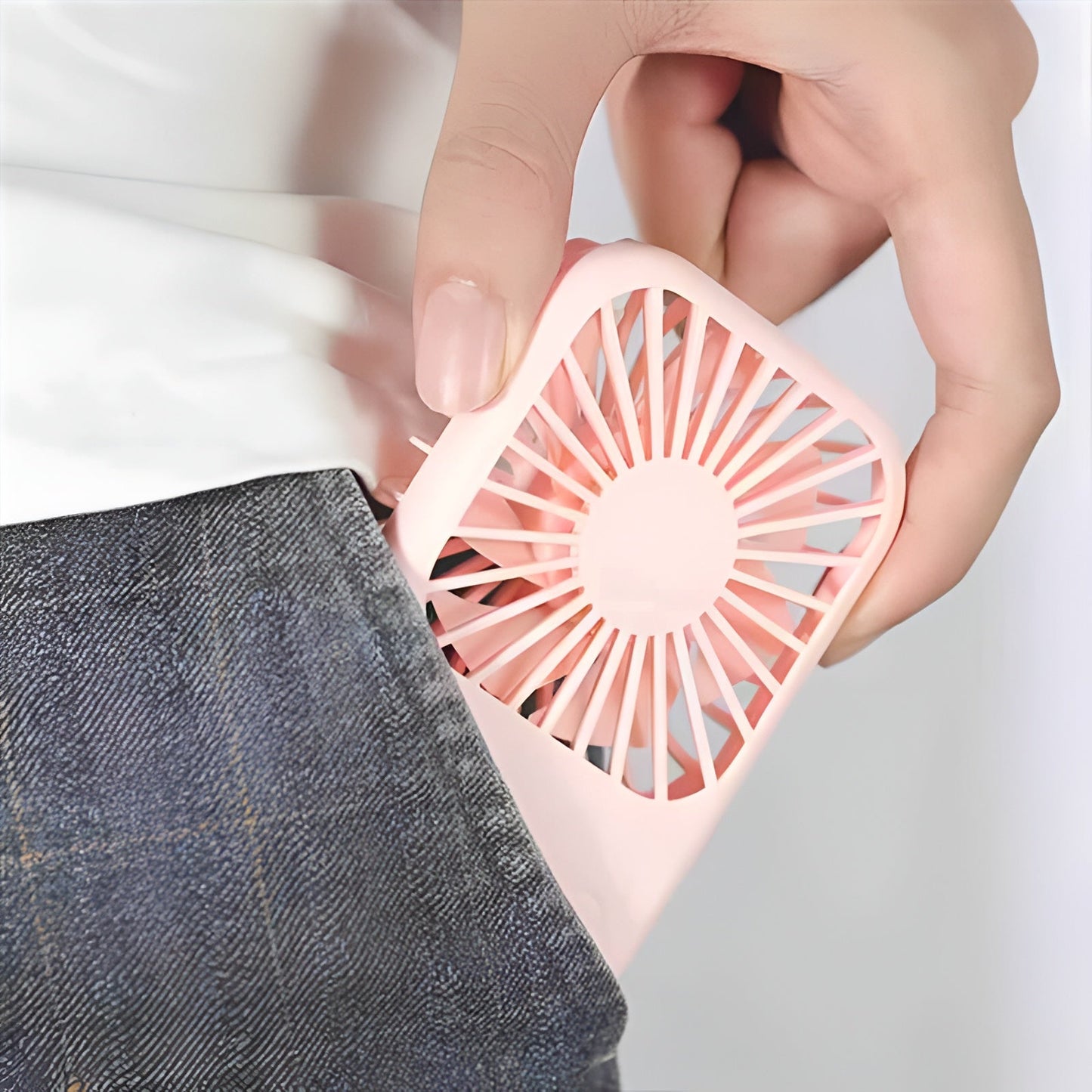 Mini Handheld USB Fan – Portable, Silent, Strong Wind, Random Colour Mobile Arcade Ltd