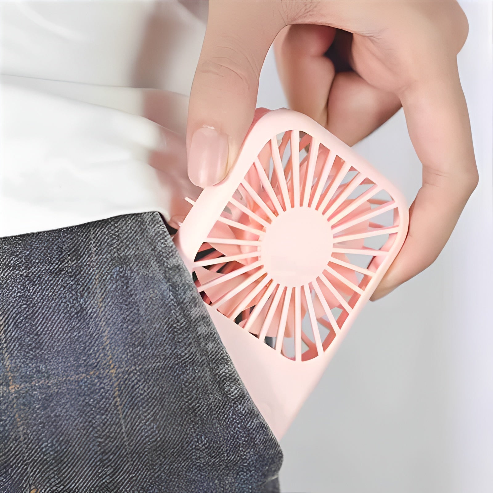 Mini Handheld USB Fan – Portable, Silent, Strong Wind, Random Colour Mobile Arcade Ltd