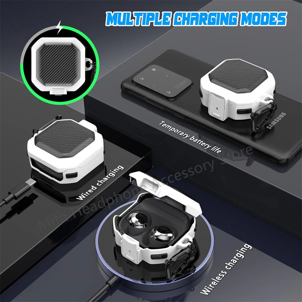Carbon Fibre Protective Case for Samsung Galaxy Buds FE/Pro/Buds2 Pro/Live Mobile Arcade Ltd