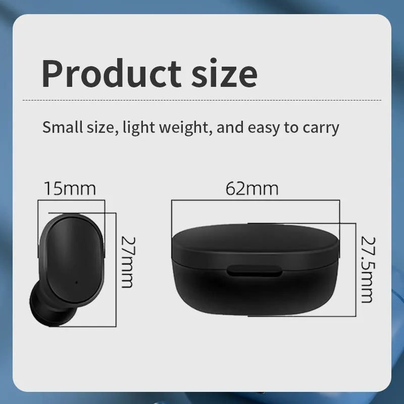 A6s TWS Bluetooth 5.0 Wireless Earphones with Mic & Stereo Sound Mobile Arcade Ltd