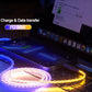 3-in-1 66W Fast Charging Cable RGB Light Micro USB Type-C & iPhone Mobile Arcade Ltd