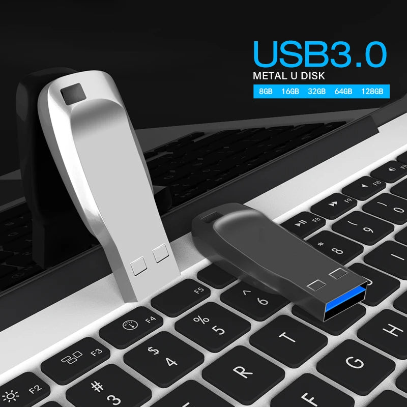 OUIO USB 3.0 Flash Drive – 128GB/64GB/32GB/16GB Metal High-Speed PenDrive Mobile Arcade Ltd