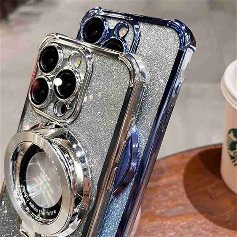 Luxury Plating MagSafe Case with Stand | Magnetic Bumper for iPhone 11–16 Pro Mobile Arcade Ltd