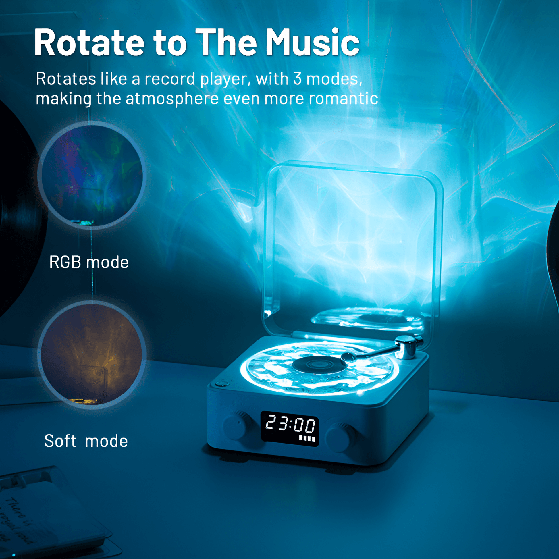 Mini Retro Bluetooth Speaker – White Noise Sleep Aid with RGB Light & TF Slot Mobile Arcade Ltd
