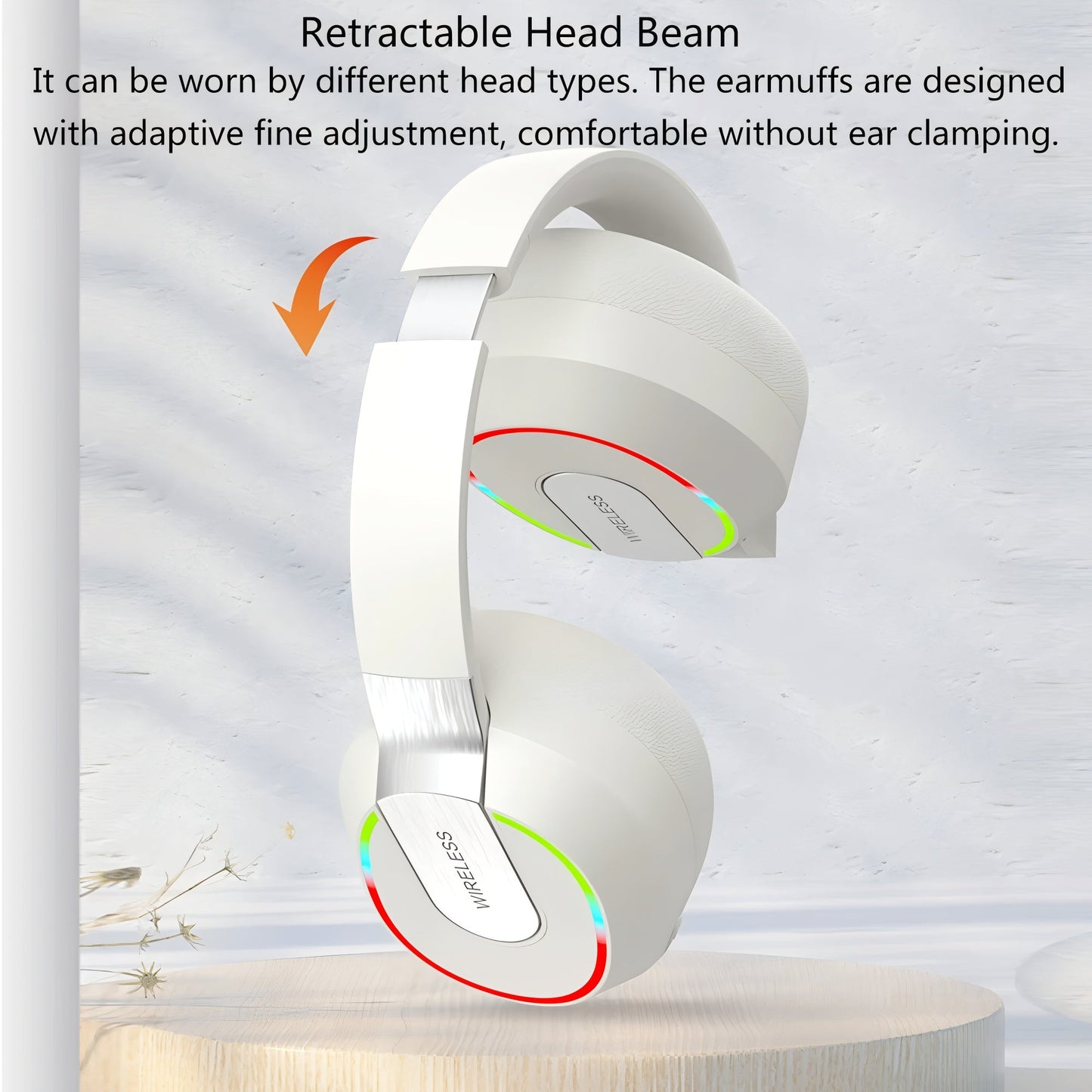 Foldable Wireless Headphones with Dual Microphone, HiFi Sound & Noise Reduction Mobile Arcade Ltd