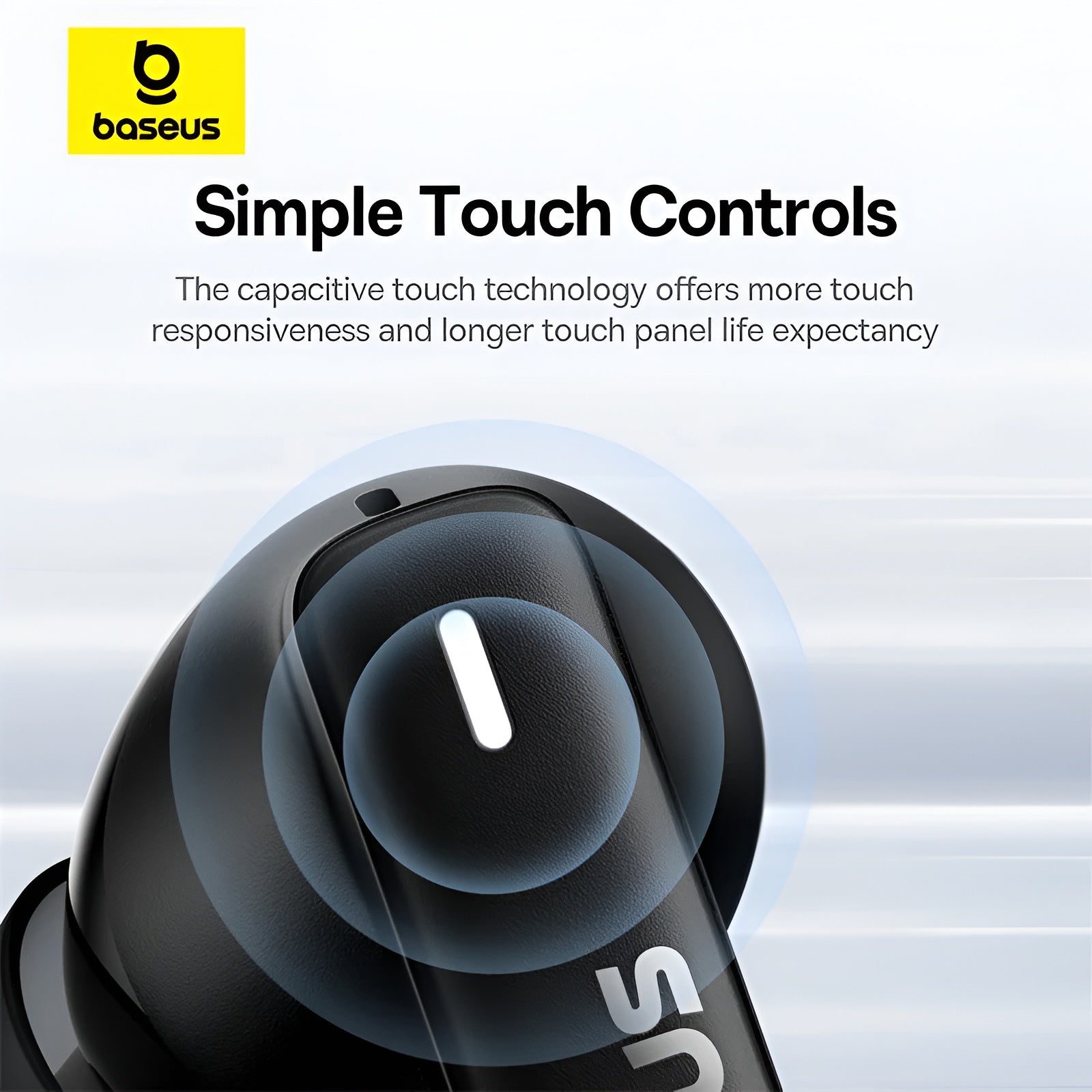 Baseus Bowie E19 Wireless Earphones – Big Bass, 33Hrs Playtime, IPX5 Rated Mobile Arcade Ltd