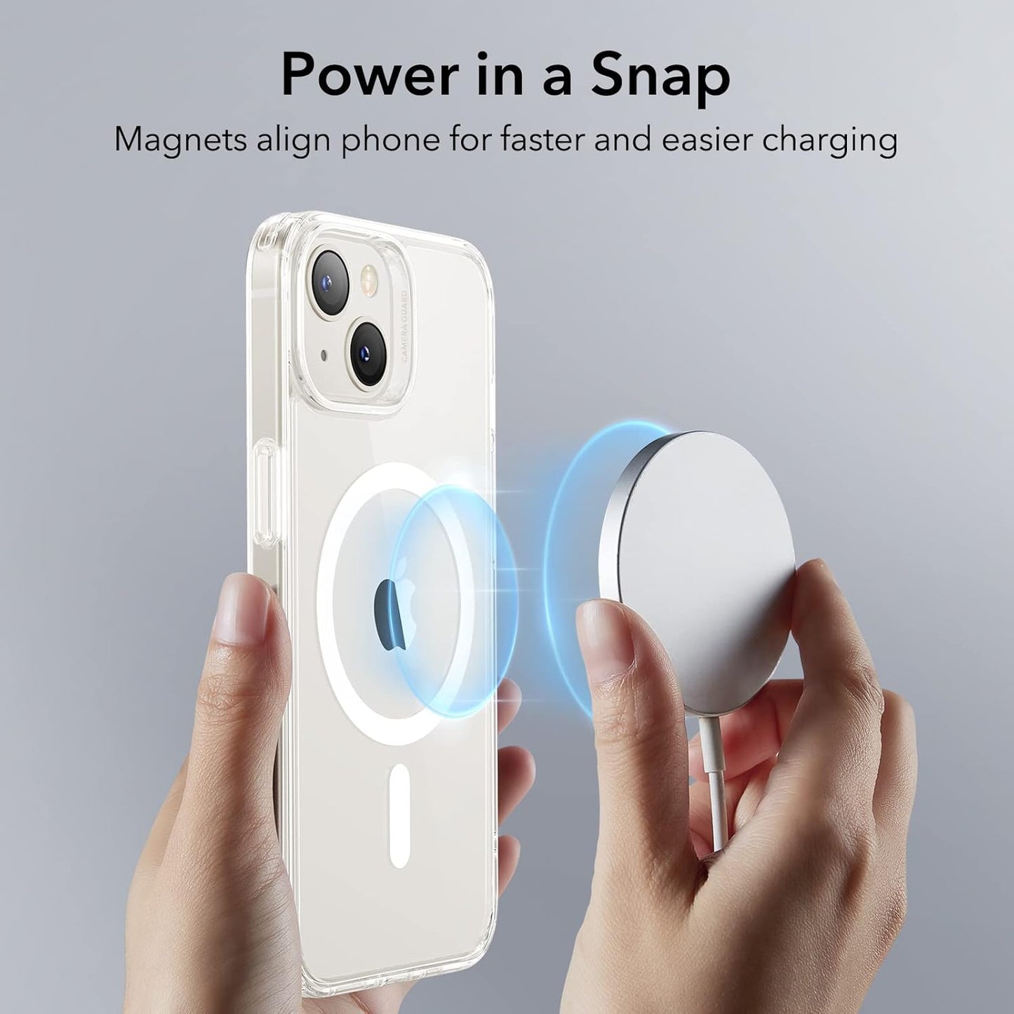 iPhone 14 MagSafe Case Clear HaloLock Shockproof Military Grade Protective Cover Mobile Arcade Ltd