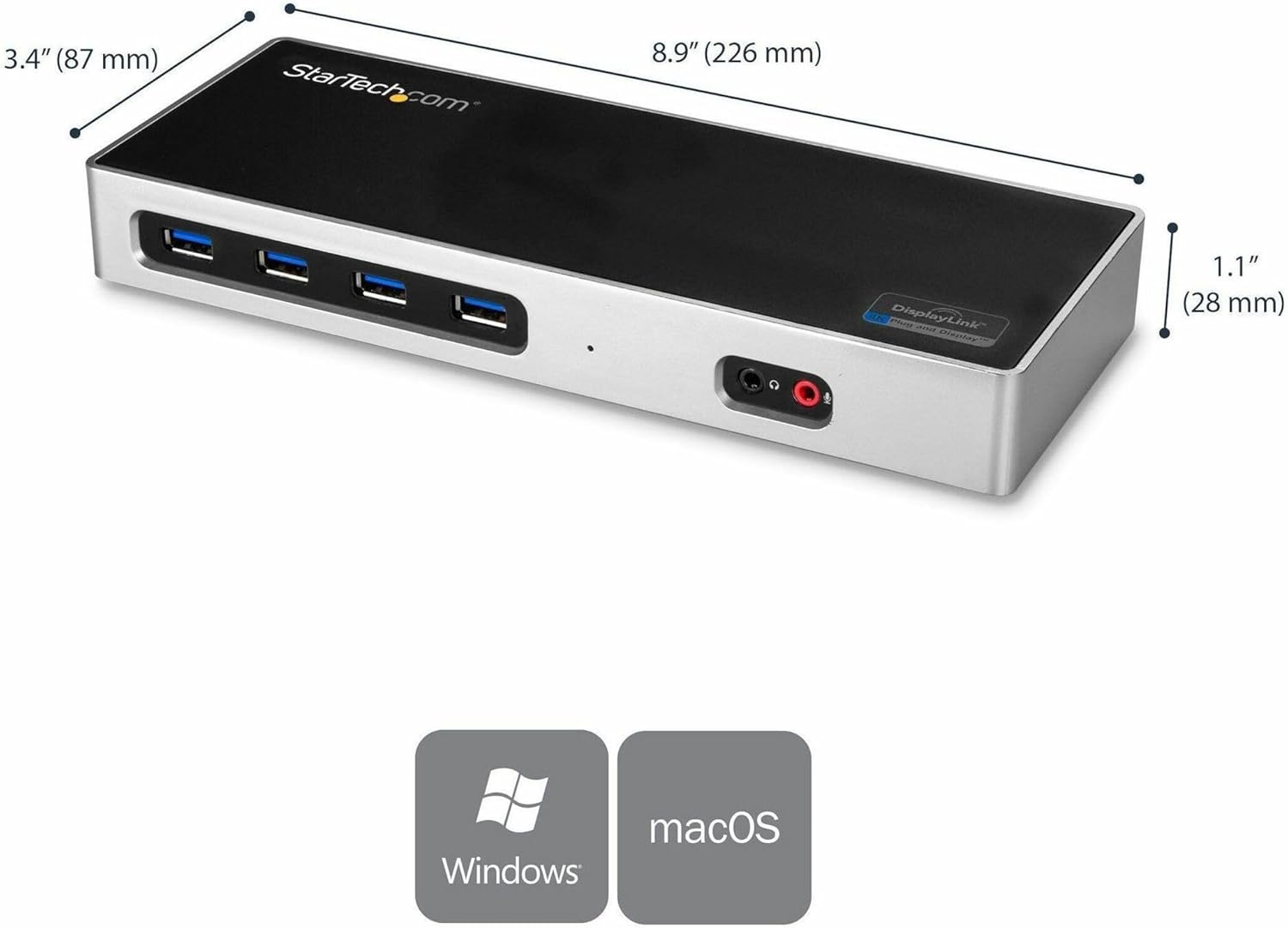 Dual 4K Docking Station – USB-C & USB-A, HDMI/DP, 6 USB Ports, Mac & Windows Mobile Arcade Ltd