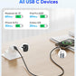 USB C Cable 60W Fast Charge Braided right angle 90° design | 1M Type C Charging Cable Mobile Arcade Ltd