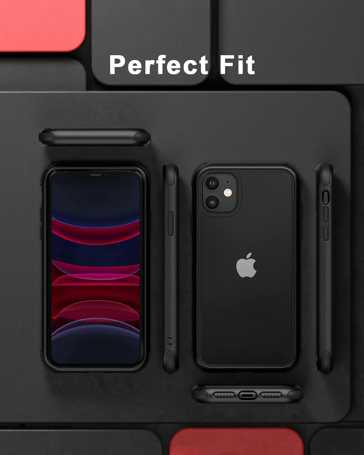 iPhone 11 Case Black Ultra Thin Hybrid Shockproof TPU Bumper Anti Scratch Mobile Arcade Ltd