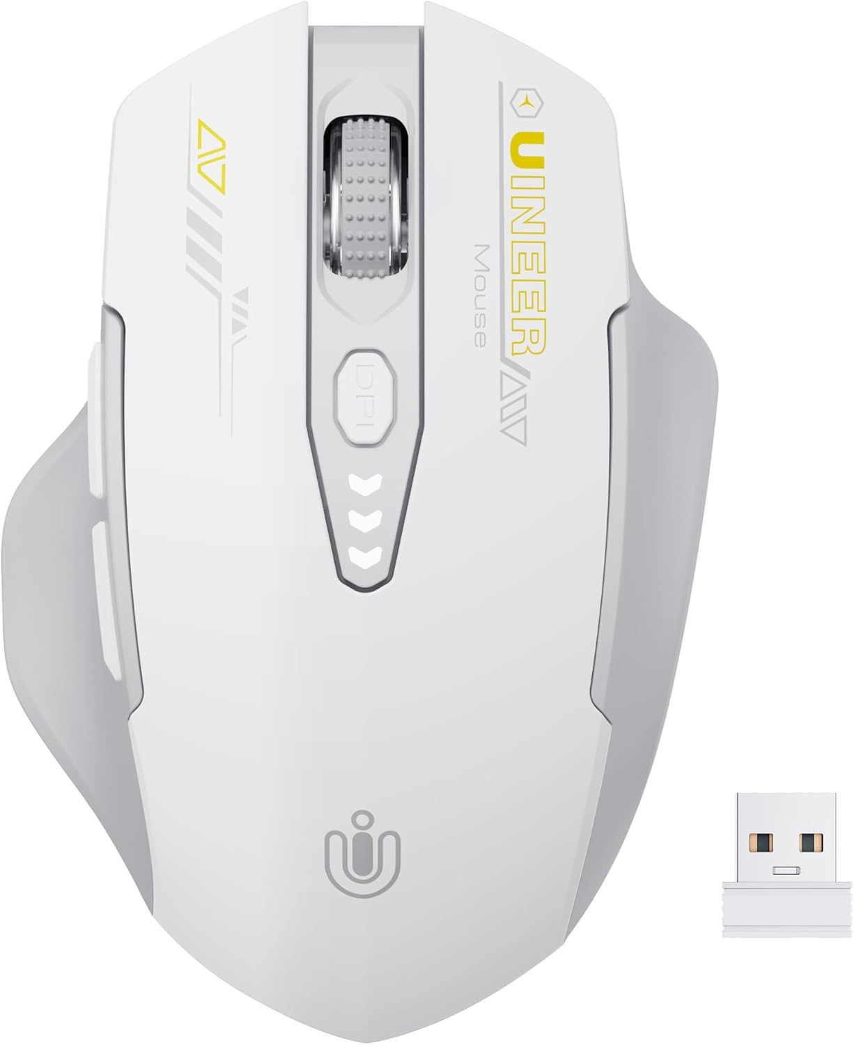 Uineer Rechargeable Wireless Mouse with DPI Control & Battery Display Mobile Arcade Ltd
