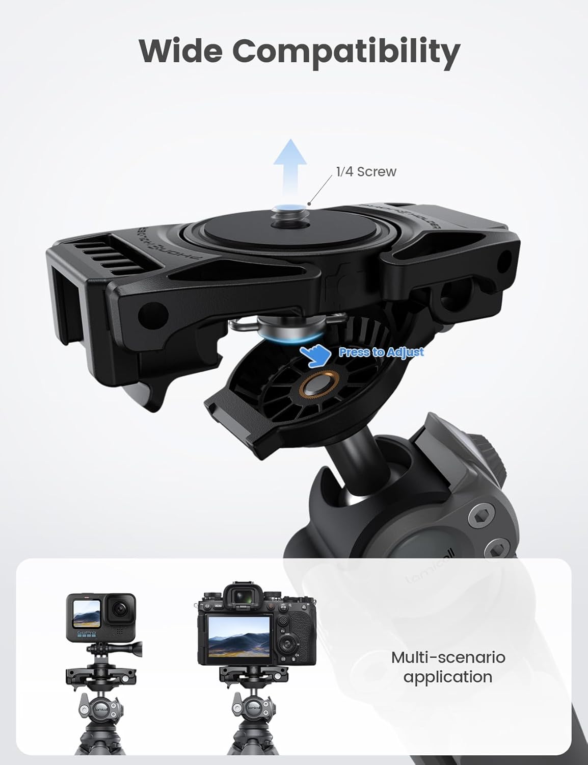 Lamicall Flexible Mobile Phone Tripod 360° Mini Travel Stand for Camera & Phone Mobile Arcade Ltd