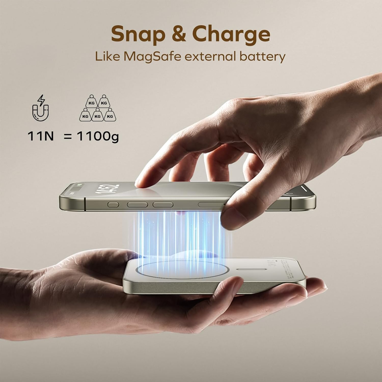 MOMAX 5000mAh Magnetic Power Bank – MagSafe, 20W Fast Charge, USB-C – iPhone Mobile Arcade Ltd