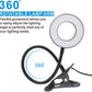 USB LED Desk Lamp Clip-On Light, 3 Modes & 10 Brightness Levels, Eye-Caring Mobile Arcade Ltd
