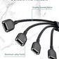 BASESAILOR USB Splitter 1 In 4 Out, USB A Male to 4 Female Hub Y Cable 2.0 Mobile Arcade Ltd