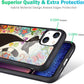 iPhone 13 Case Cute Colorful Cat Design Soft Bumper Hard Back Cover 6.1" Mobile Arcade Ltd