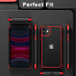 iPhone 11 Case Black Red Ultra Thin Hybrid Shockproof TPU Bumper Cover Mobile Arcade Ltd