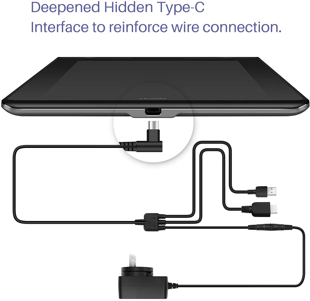 3-in-1 HDMI Cable for Kamvas Pro 12/13/16 Drawing Tablets – USB & Power Mobile Arcade Ltd