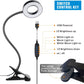 USB LED Desk Lamp Clip-On Light, 3 Modes & 10 Brightness Levels, Eye-Caring Mobile Arcade Ltd