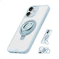 iPhone 16 MagSafe Ring Stand Case Blue Shockproof Grip Kickstand Cover