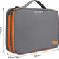 Large Travel Electronics Organizer Bag, Waterproof Cable & Gadget Storage, Grey Mobile Arcade Ltd