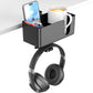 KDD 4-in-1 Desk Organiser – Under-Desk Cup Holder, Headphone Hook & Storage