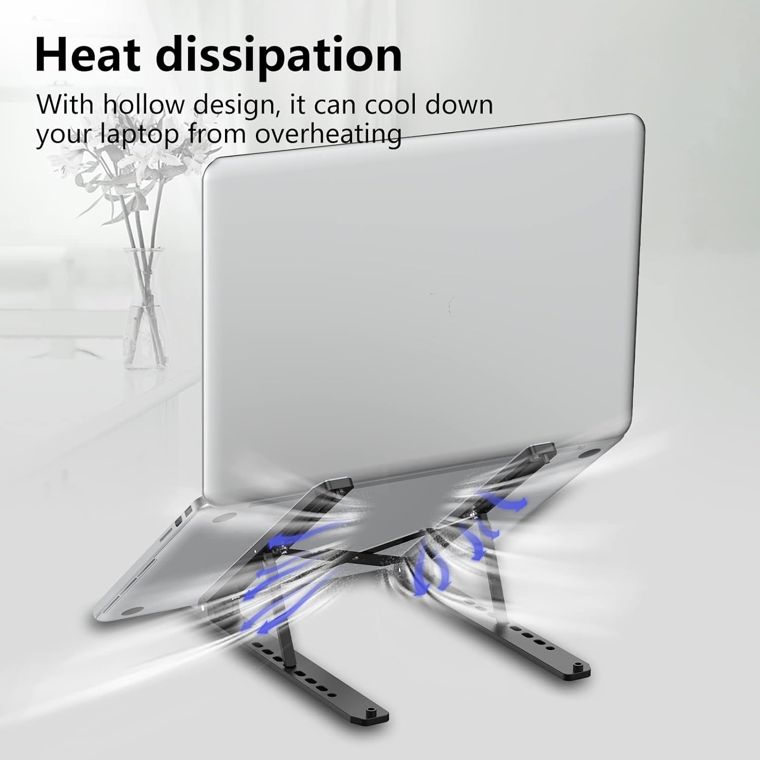 Adjustable Foldable Laptop Stand for 10-15.6" Laptops  Portable & Ventilated Mobile Arcade Ltd