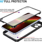 iPhone 11 Case Blue 360° Clear Rugged Cover w/ Screen Protector Shockproof Mobile Arcade Ltd