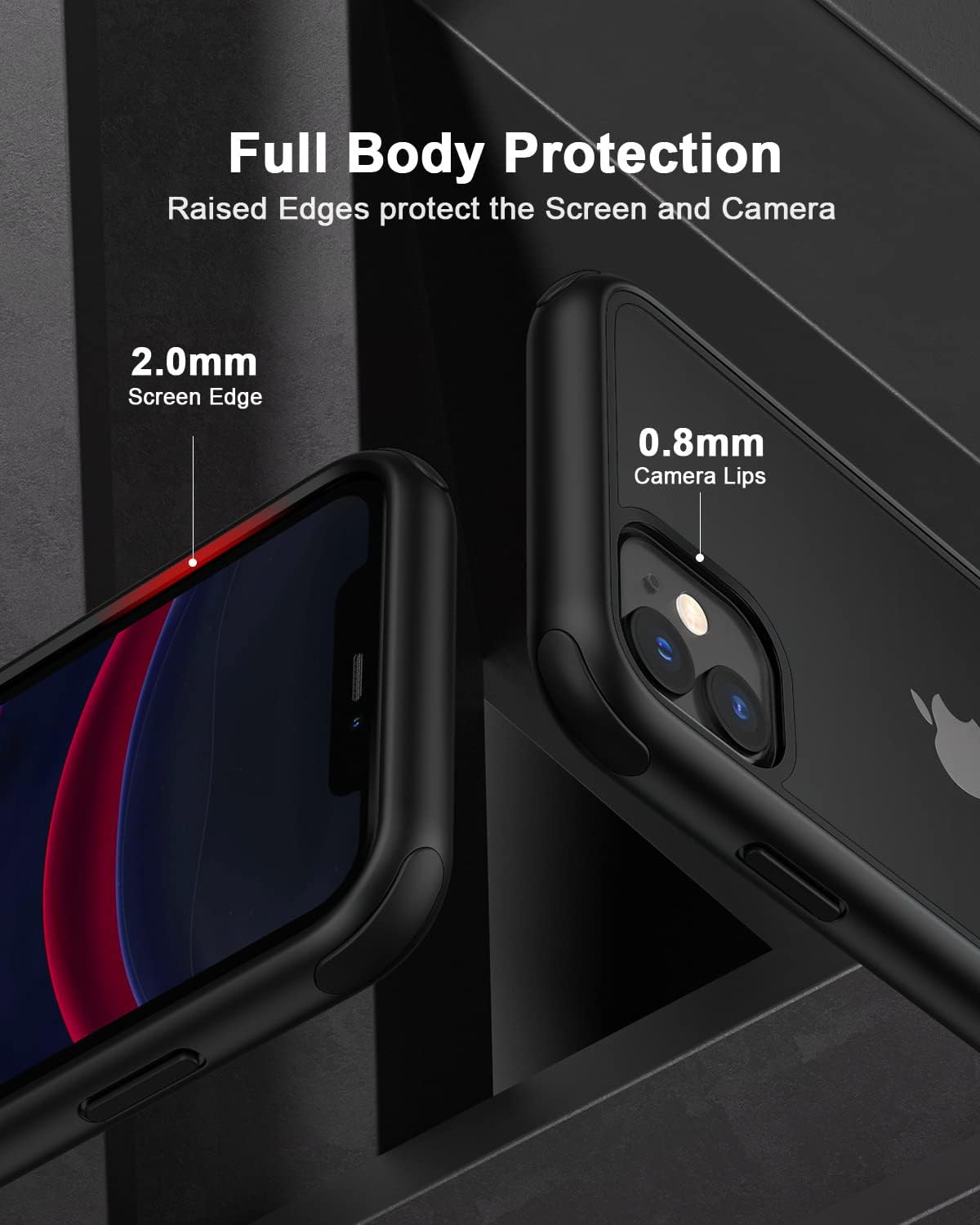 iPhone 11 Case Black Ultra Thin Hybrid Shockproof TPU Bumper Anti Scratch Mobile Arcade Ltd