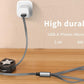 Multi 4 in 1 Retractable Charging Cable - 1m, Fast Phone Charger Cables, Type C Mobile Arcade Ltd
