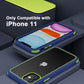 iPhone 11 Case Blue Ultra Thin Hybrid Shockproof TPU Bumper Anti Scratch Cover Mobile Arcade Ltd