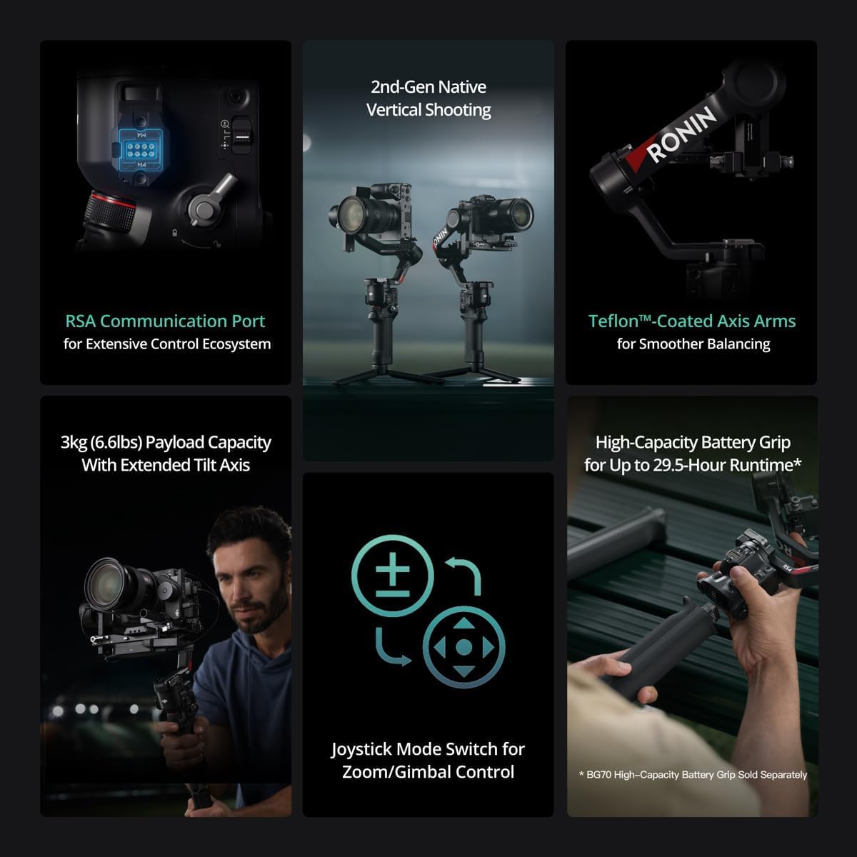 DJI RS 4 3-Axis Camera Gimbal for DSLR/Mirrorless with Vertical Shooting Mobile Arcade Ltd