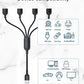BASESAILOR USB Splitter 1 In 4 Out, USB A Male to 4 Female Hub Y Cable 2.0 Mobile Arcade Ltd