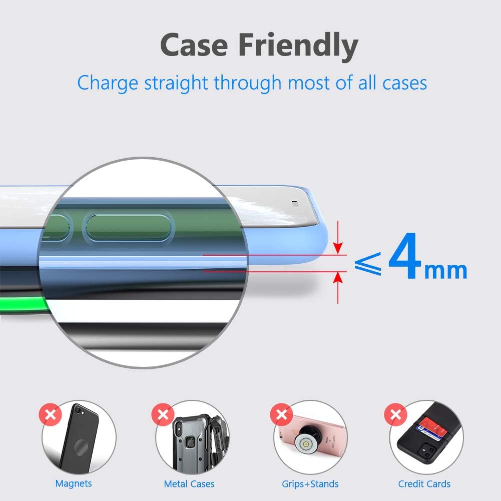 Fast Wireless Charging Pad 10W for iPhone, Samsung, AirPods & Google Pixel Mobile Arcade Ltd