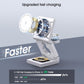 3 in 1 Wireless Charging Station Foldable Magnetic Fast Charger Stand 15W Mobile Arcade Ltd