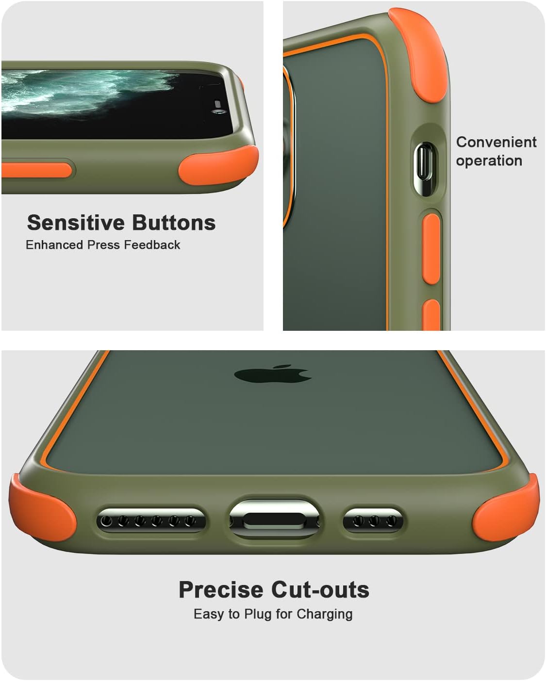 iPhone 11 Case Green Ultra Thin Hybrid Shockproof TPU Bumper Anti Scratch Mobile Arcade Ltd