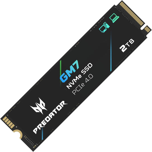 Acer Predator GM7 2TB M.2 PCIe Gen4 NVMe SSD 7200MB/s PS5/PC Internal Drive
